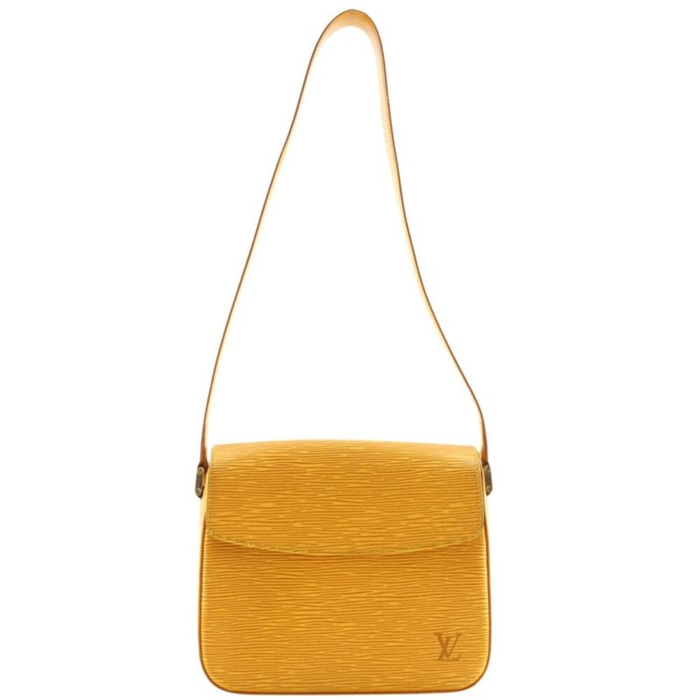 Louis Vuitton Buci Epi Leather Yellow Leather Handbag